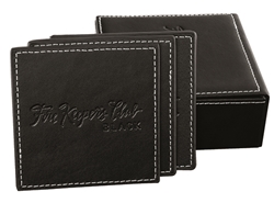 Picture of Set of 6 Leather coasters