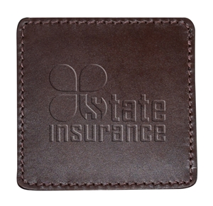 Picture of Single Square Leather Coasters 3.75" x 3.75"