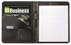 Picture of Textured Nappa Leather Writing Folio