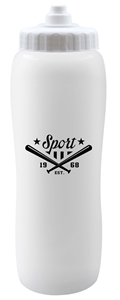 Picture of Momentum 34oz White Squeeze Bottle