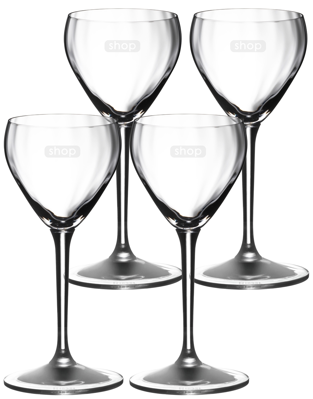 Picture of Nick & Nora Large 6-5/8oz / Set of 4 - Etched