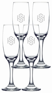 Picture of Imperial 7oz Champagne Flute / Set of 4 - Etched