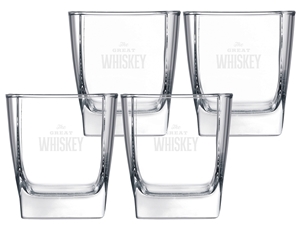 Picture of Square Mini 10.5oz / Set of 4 - Etched