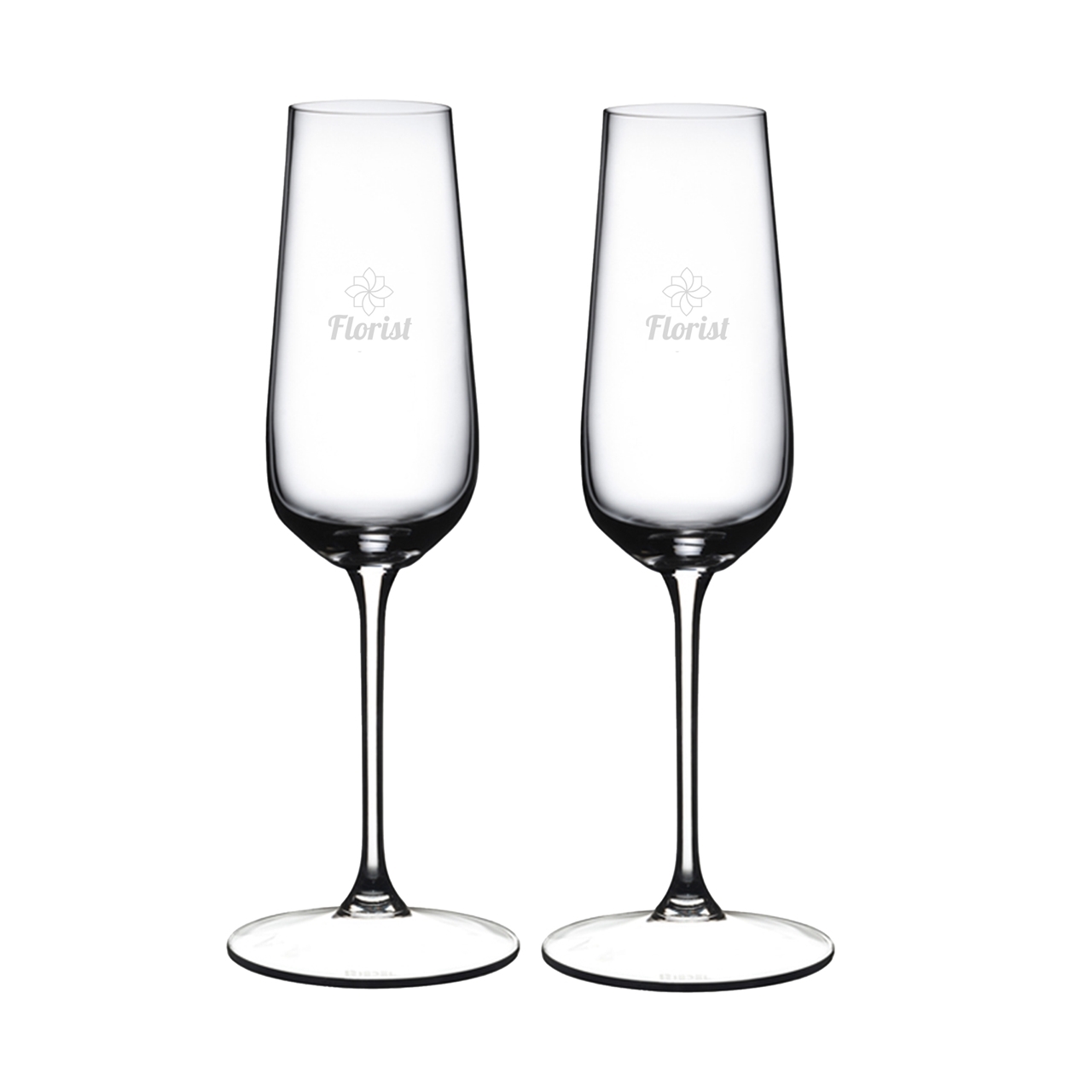 Picture of Grape Champagne Flute 8.5oz / Set of 2 - Etched