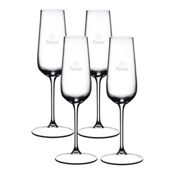 Picture of Grape Champagne Flute 8.5oz / Set of 4 - Etched