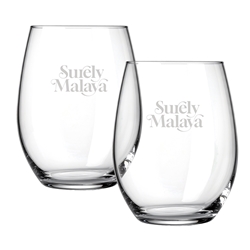 Picture of Blossom 14.75oz / Set of 2 - Etched