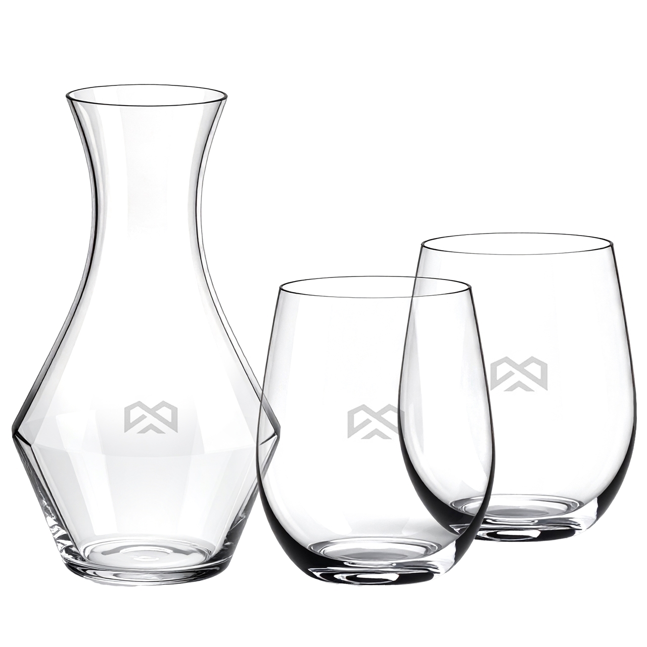 Picture of Decanter & Cabernet Merlot Set - Etched
