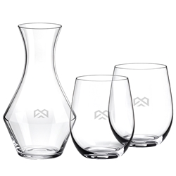 Picture of Decanter & Cabernet Merlot Set - Etched