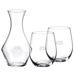 Picture of Decanter & Cabernet Merlot Set - Etched