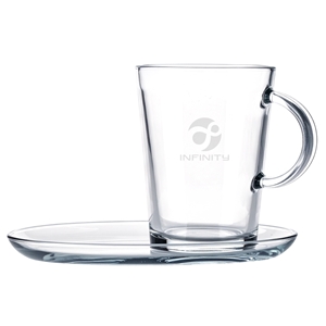 Picture of Barista Set (13oz mug + saucer) - Etched