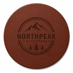 Picture of Single Leather Coasters 4.25" x 4.25"