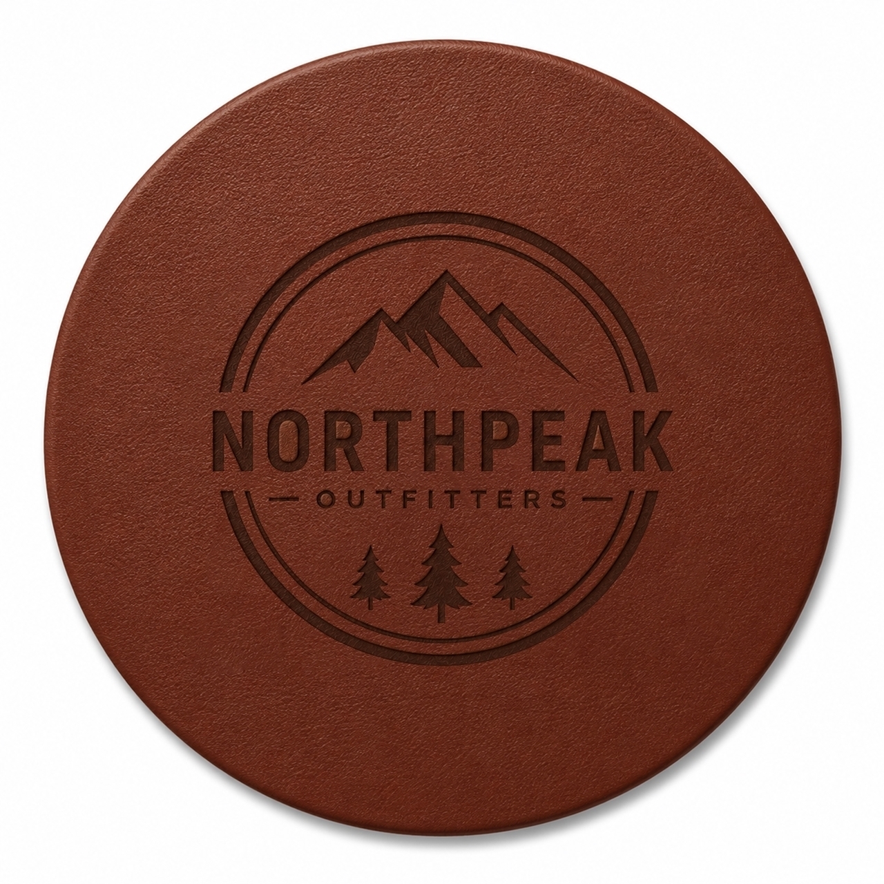Picture of Single Leather Coasters 3.5" x 3.5"