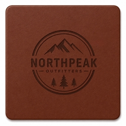 Picture of Single Leather Coasters 4.25" x 4.25"