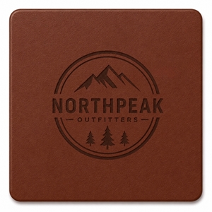 Picture of Single Leather Coasters 3.5" x 3.5"