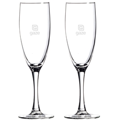 Picture of Champagne Flute 5.75oz / Set of 2 - Etched