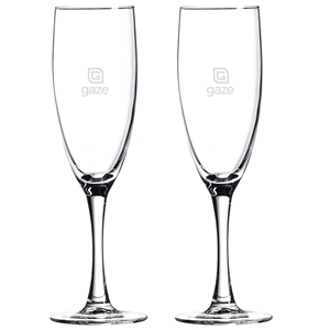 Picture of Champagne Flute 5.75oz / Set of 2 - Etched