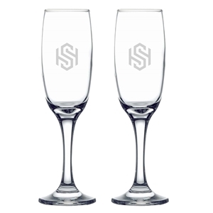 Picture of Imperial 7oz Champagne Flute / Set of 2 - Etched