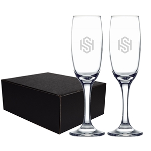 Picture of Imperial 7oz Champagne Flute / Set of 2 - Etched