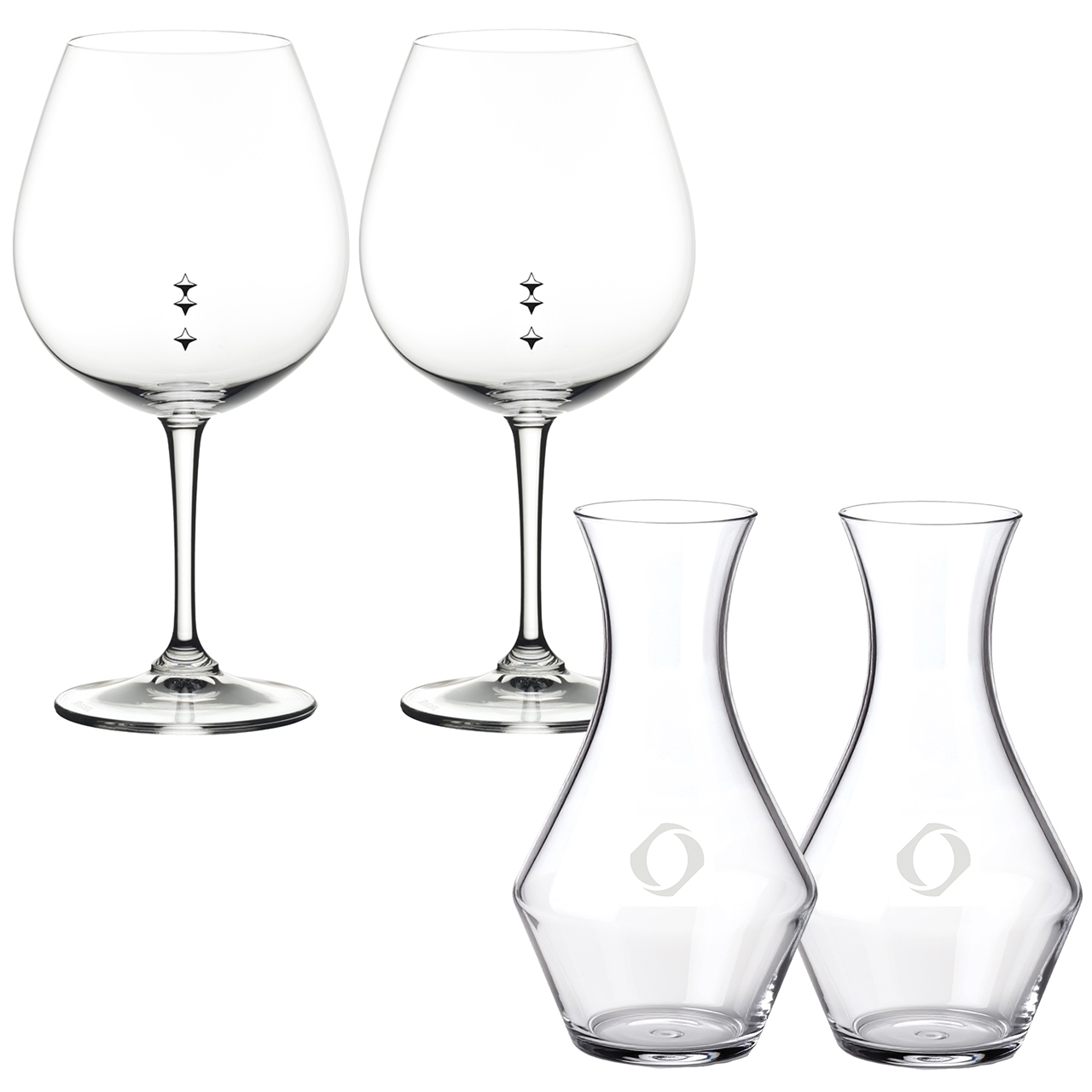 Picture of Mini Decanter & Old World Pinot Noir Set - Etched
