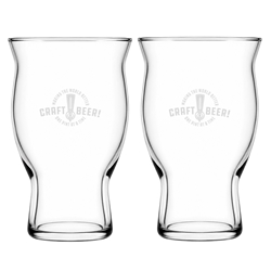 Picture of Revival 20oz stacking craft pilsner / Set of 2 - Etched
