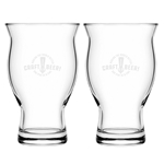 Picture of Halle 16.75oz stacking craft pilsner / Set of 4 - Etched