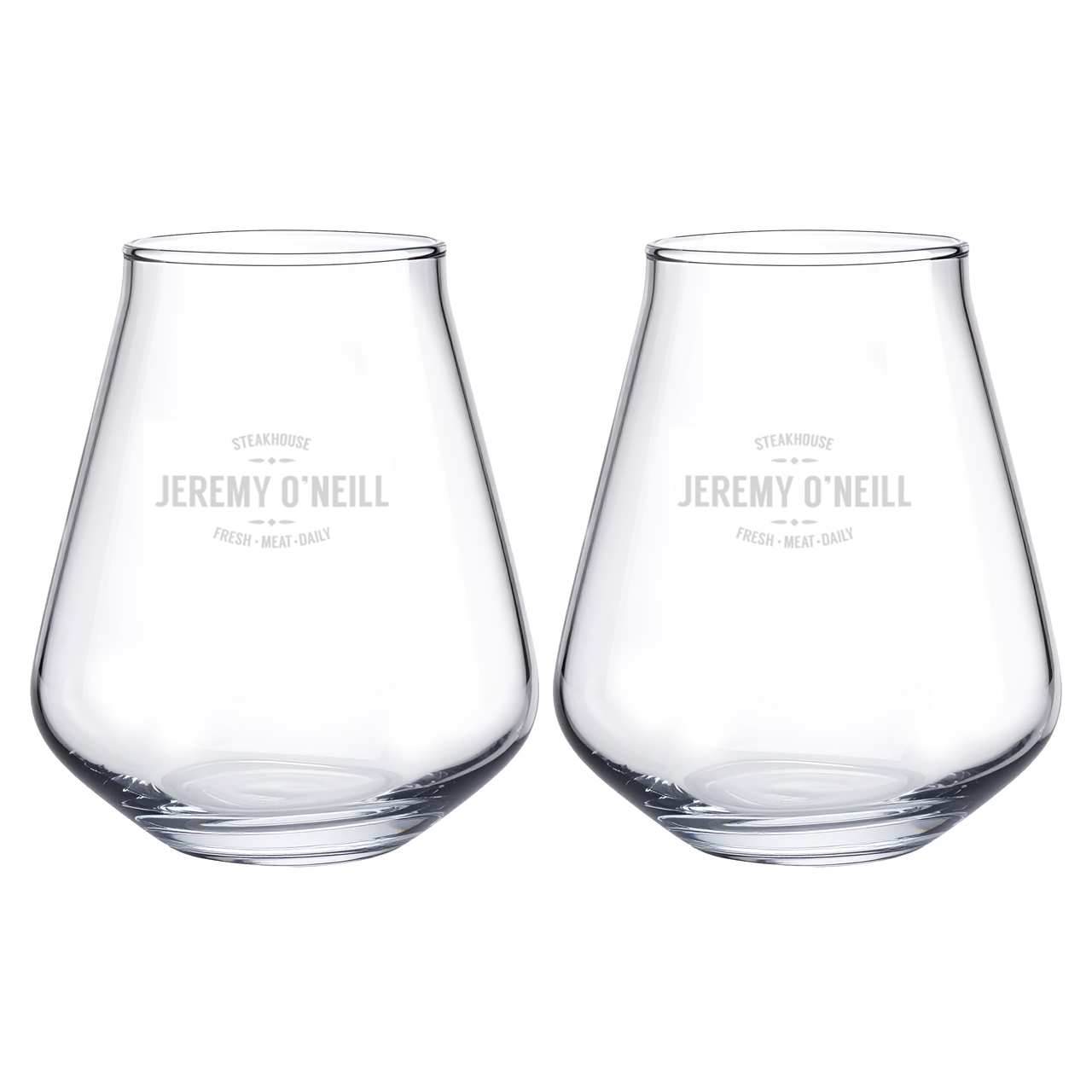 Picture of Hugo 13oz Stemless Beer / Set of 2 - Etched