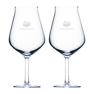 Picture of Hugo 14oz Stemmed Beer / Set of 2 - Etched