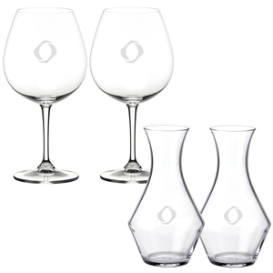 Picture of Mini Decanter & Old World Pinot Noir Set - Etched