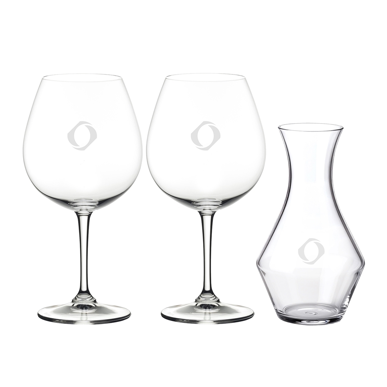 Picture of Mini Decanter & Old World Pinot Noir Set - Etched