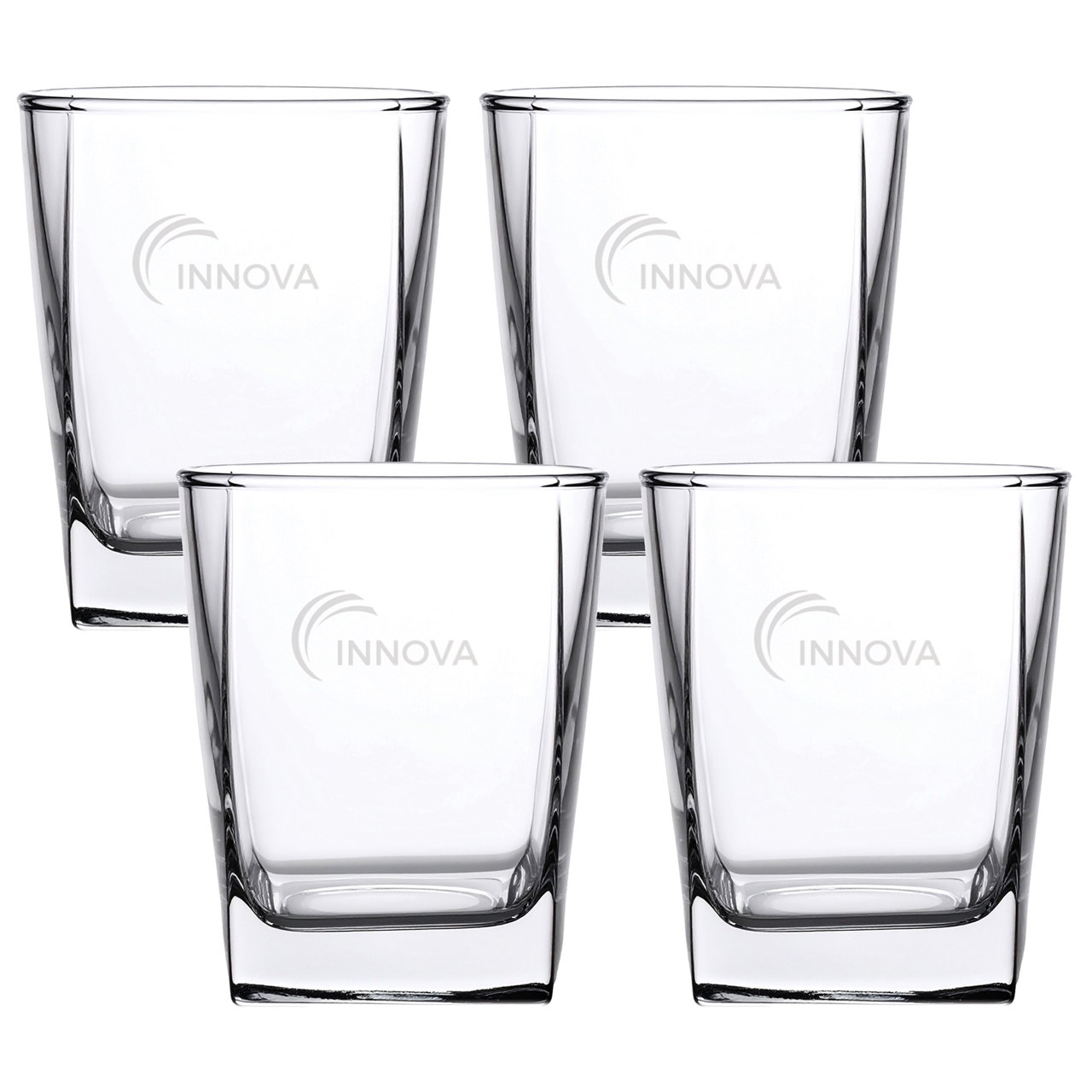 Picture of Square Tumbler 12oz / Set of 4 - Etched