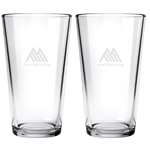 Picture of Vista Heavy Base Mixing Glass 20oz / Set of 4 - Etched