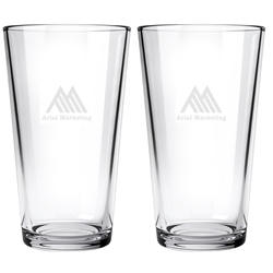 Picture of Vista Heavy Base Mixing Glass 20oz / Set of 2 - Etched