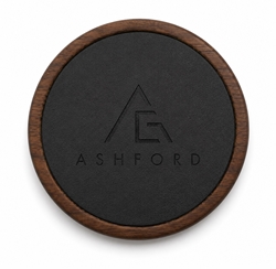Picture of Wood & Leather Coasters 3.75" x 3.75"