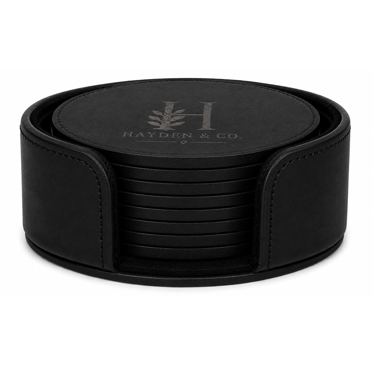 Picture of Set of 8 Leather Coasters