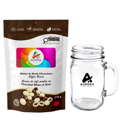 Picture of Carter Mug With Dark and White Chocolate Coffee Beans