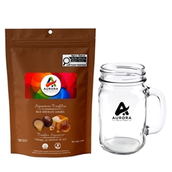 Picture of Carter Mug With Milk Chocolate Caramel Signature Truffles
