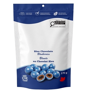 Picture of Candy Jar with Blue Chocolate Blueberries