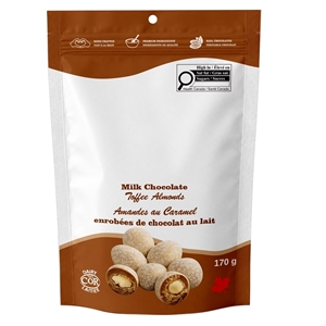 Picture of Candy Jar with Milk Chocolate Toffee Almonds