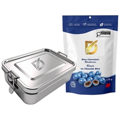 Picture of Spirit Lunch Box with Blue Chocolate Blueberries