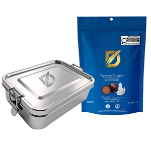 Picture of Spirit Lunch Box with Milk Chocolate Toffee Pistachios
