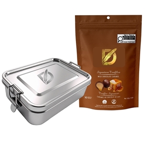 Picture of Spirit Lunch Box with Milk Chocolate Toffee Pistachios