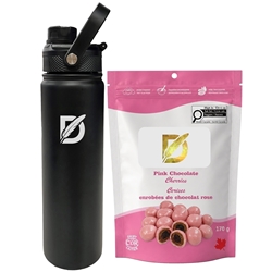 Picture of Lucania 24oz Bottle with Pink Chocolate Cherries