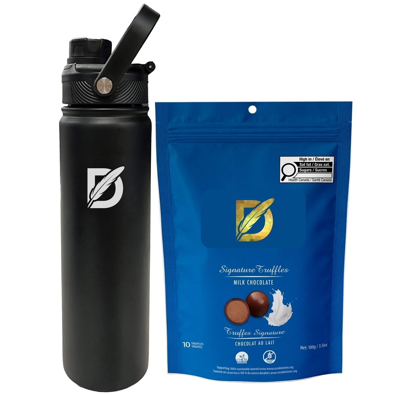 Picture of Lucania 24oz Bottle with Milk Chocolate Signature Truffles