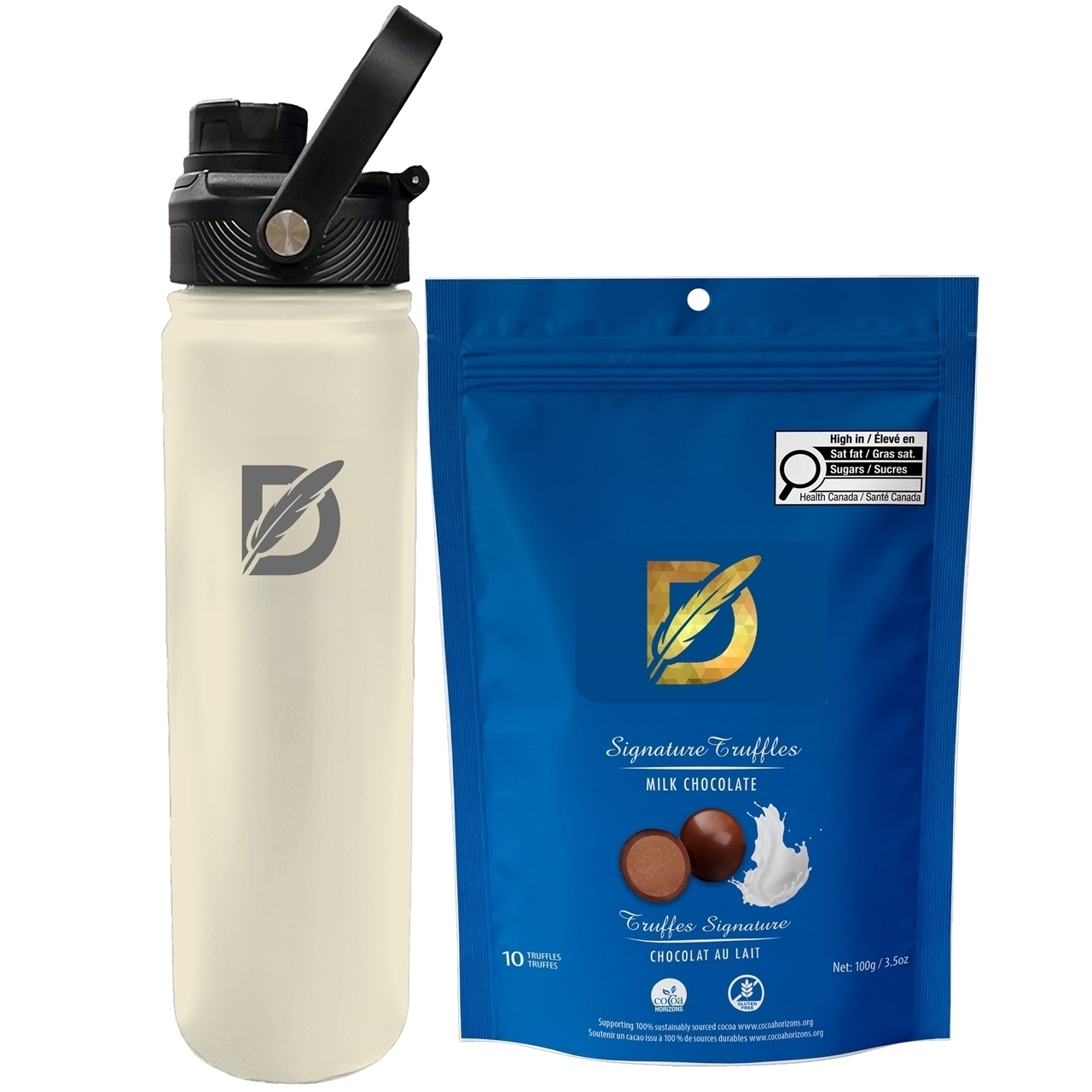 Picture of Lucania 24oz Bottle with Milk Chocolate Signature Truffles