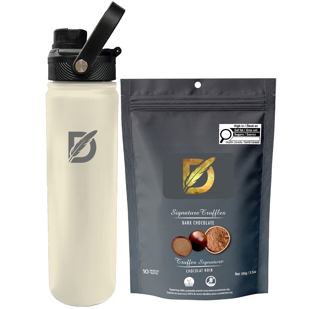Picture of Lucania 24oz Bottle with Dark Chocolate Signature Truffles