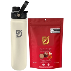 Picture of Lucania 24oz Bottle with Milk Chocolate Maple Signature Truffles