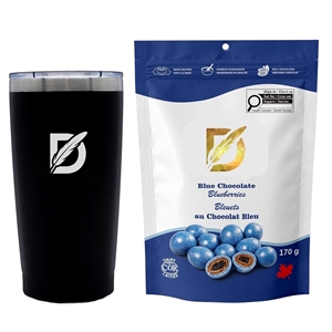 Picture of Sip N Snack Traveller Set with Milk Chocolate Toffee Almonds