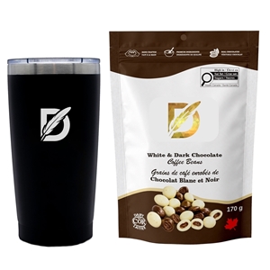 Picture of Sip N Snack Traveller Set with Milk Chocolate Toffee Almonds
