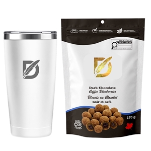 Picture of Sip N Snack Traveller Set with Milk Chocolate Toffee Almonds