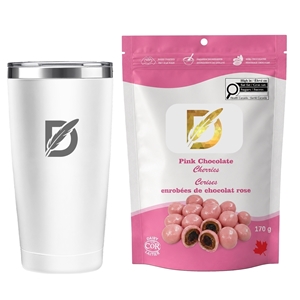 Picture of Sip N Snack Traveller Set with Milk Chocolate Toffee Almonds